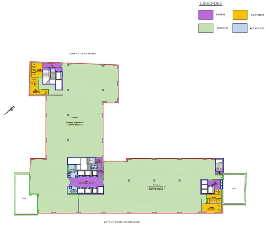 Bureau Malakoff 4608m² Location bureau Malakoff Hauts-de-Seine OLBUR2103501 7